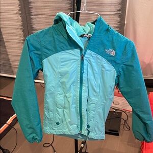 The North Face Turquoise and Aqua Jacket